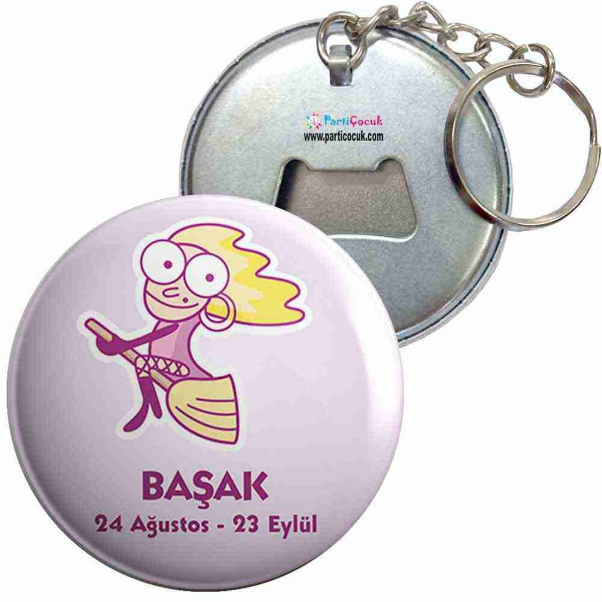 Anahtarlıklı Açacak Başak Burcu Parti Çocuk 