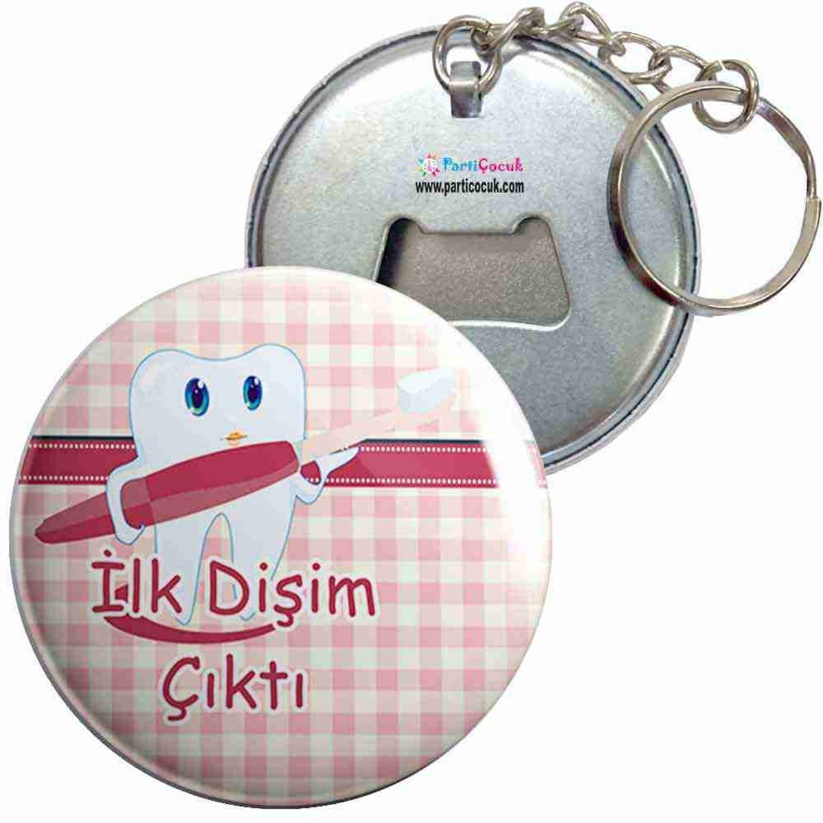 Anahtarlıklı Açacak Diş Buğdayı 10 Parti Çocuk 