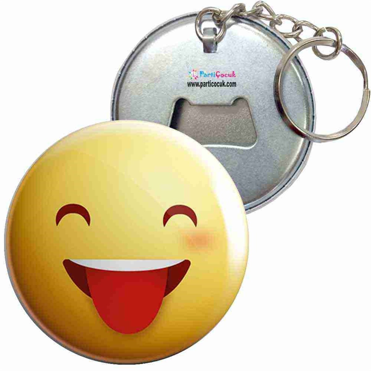 Anahtarlıklı Açacak Emoji 10 Parti Çocuk 