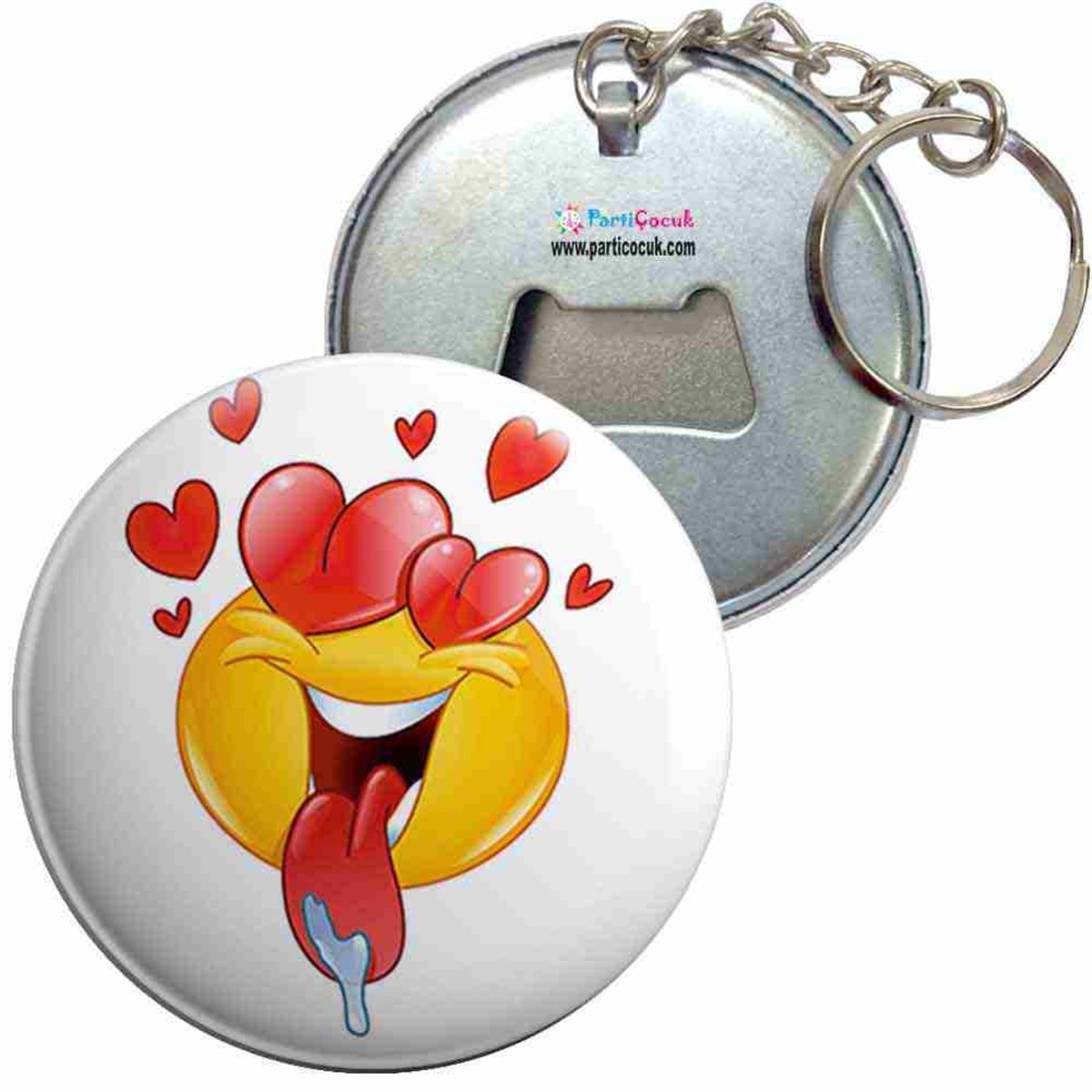 Anahtarlıklı Açacak Emoji 6 Parti Çocuk 