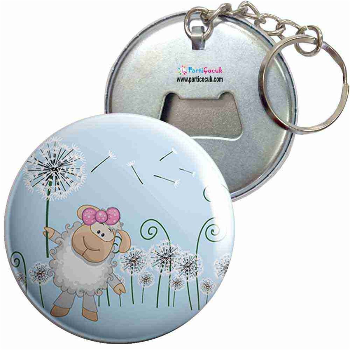 Anahtarlıklı Açacak Sevimli Hayvanlar 8 Parti Çocuk 