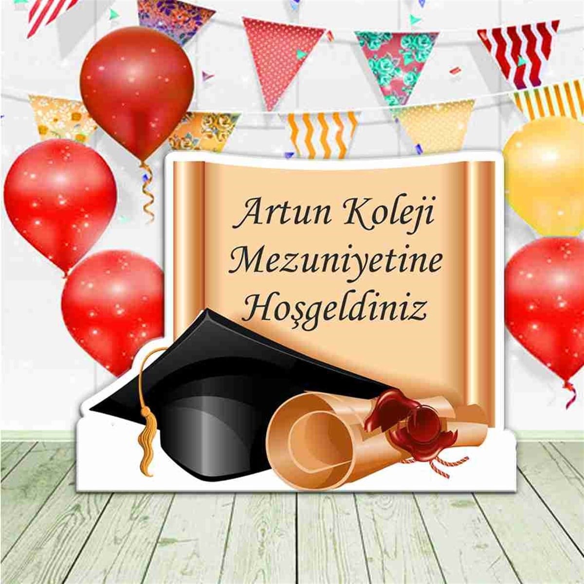 Anaokulları İçin Giriş Karşılama Ayaklı Pano 