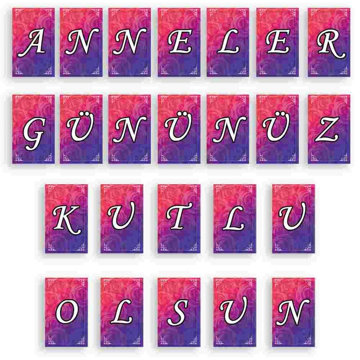 Anaokulu Anneler Günü Hatıra Flama 