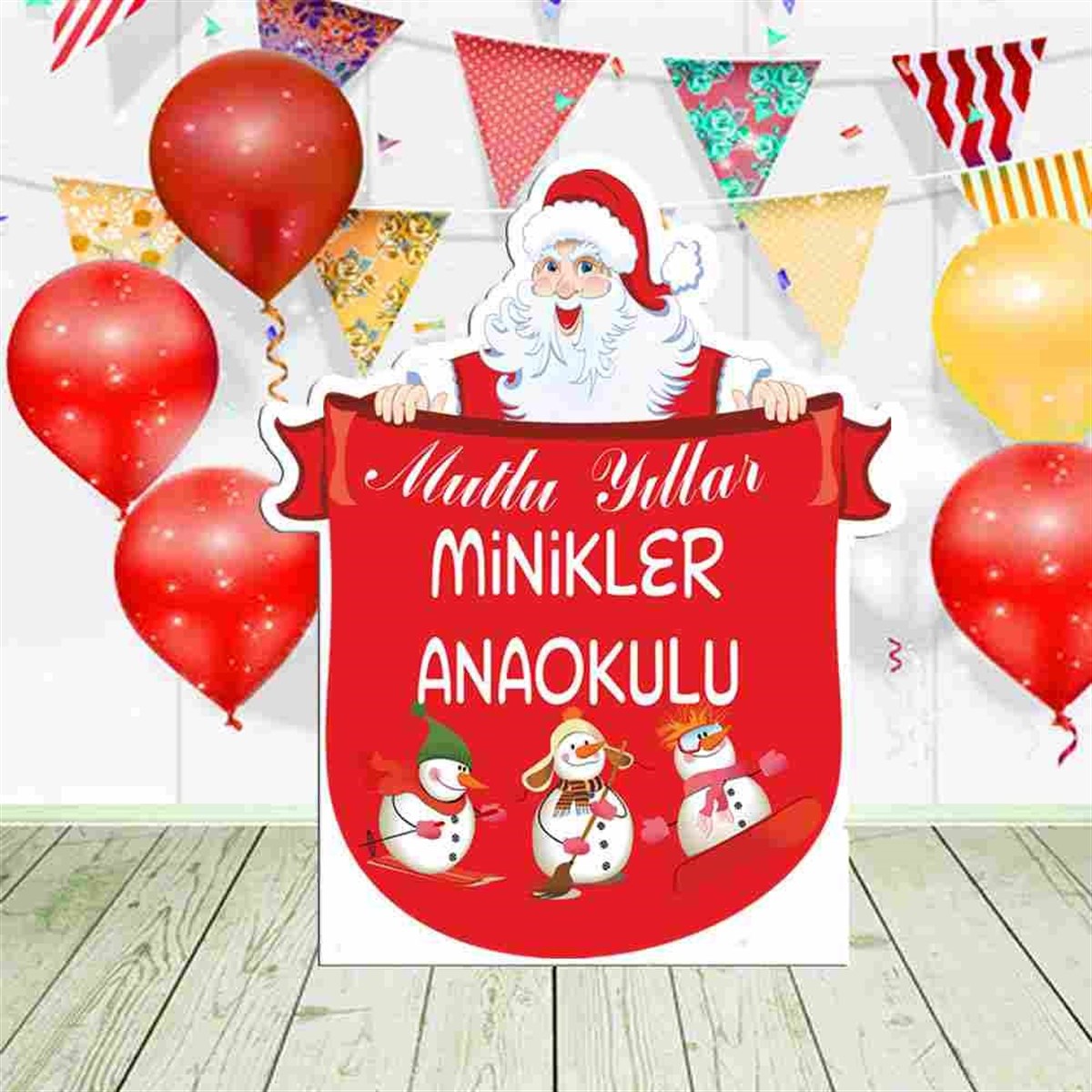 Anaokulu Yılbaşı Tema Figür Pano 