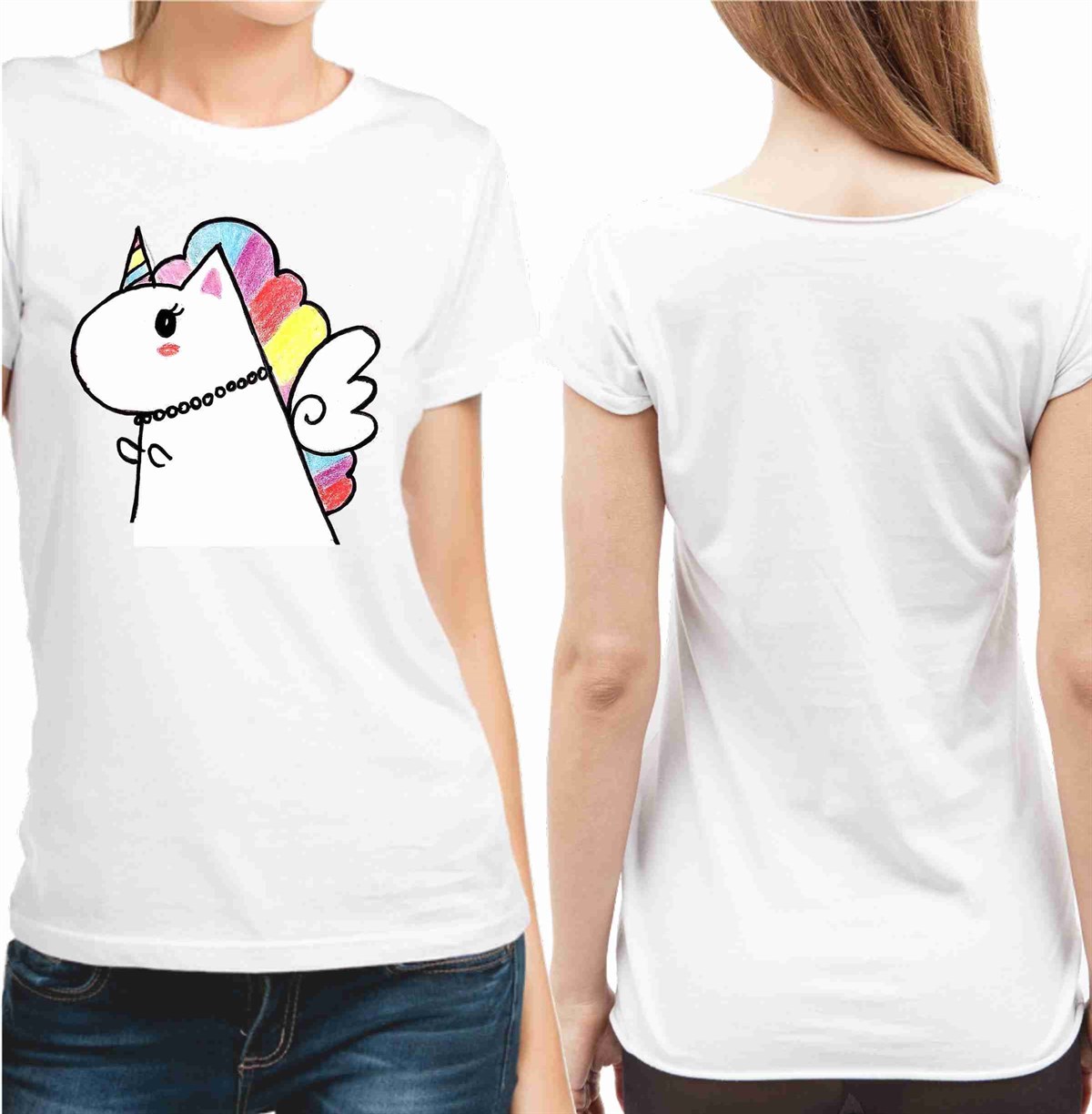 Anne Tişört Anne Unicorn Baskılı  