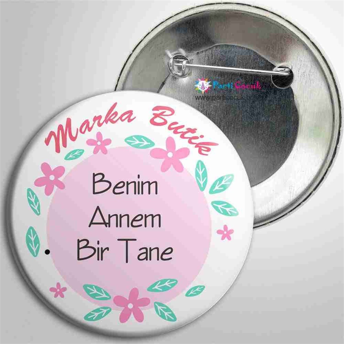 Anneler Günü Dağıtmalık İğneli Rozet 