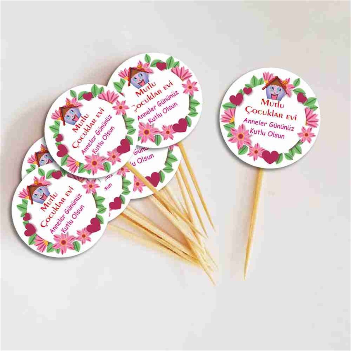 Anneler Günü Hediyelik Cupcake Kürdanı 