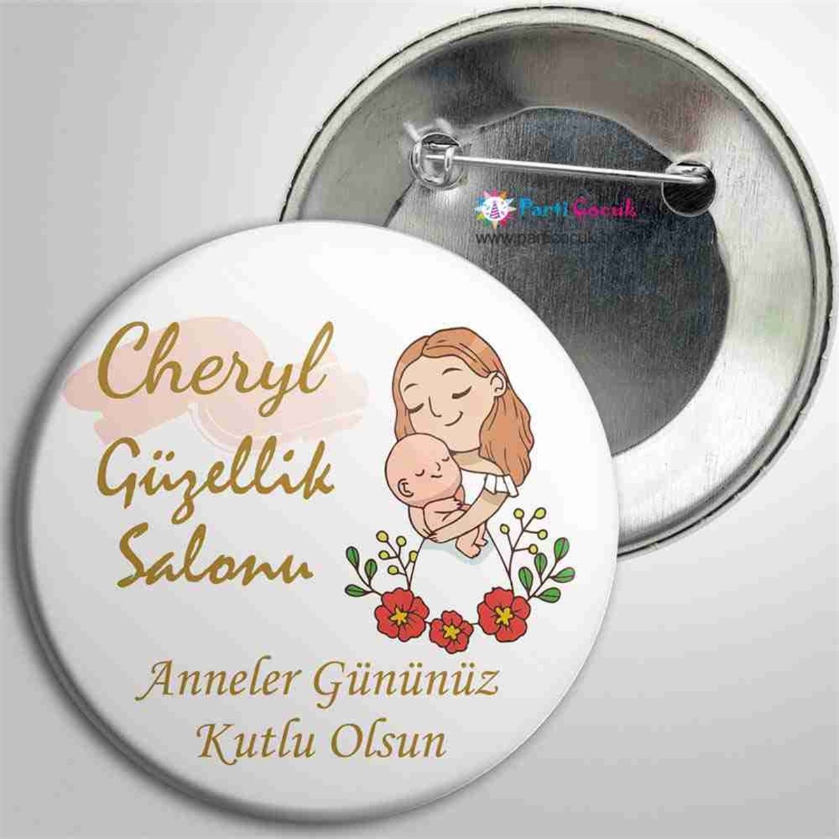 Anneler Günü İğneli Rozet 