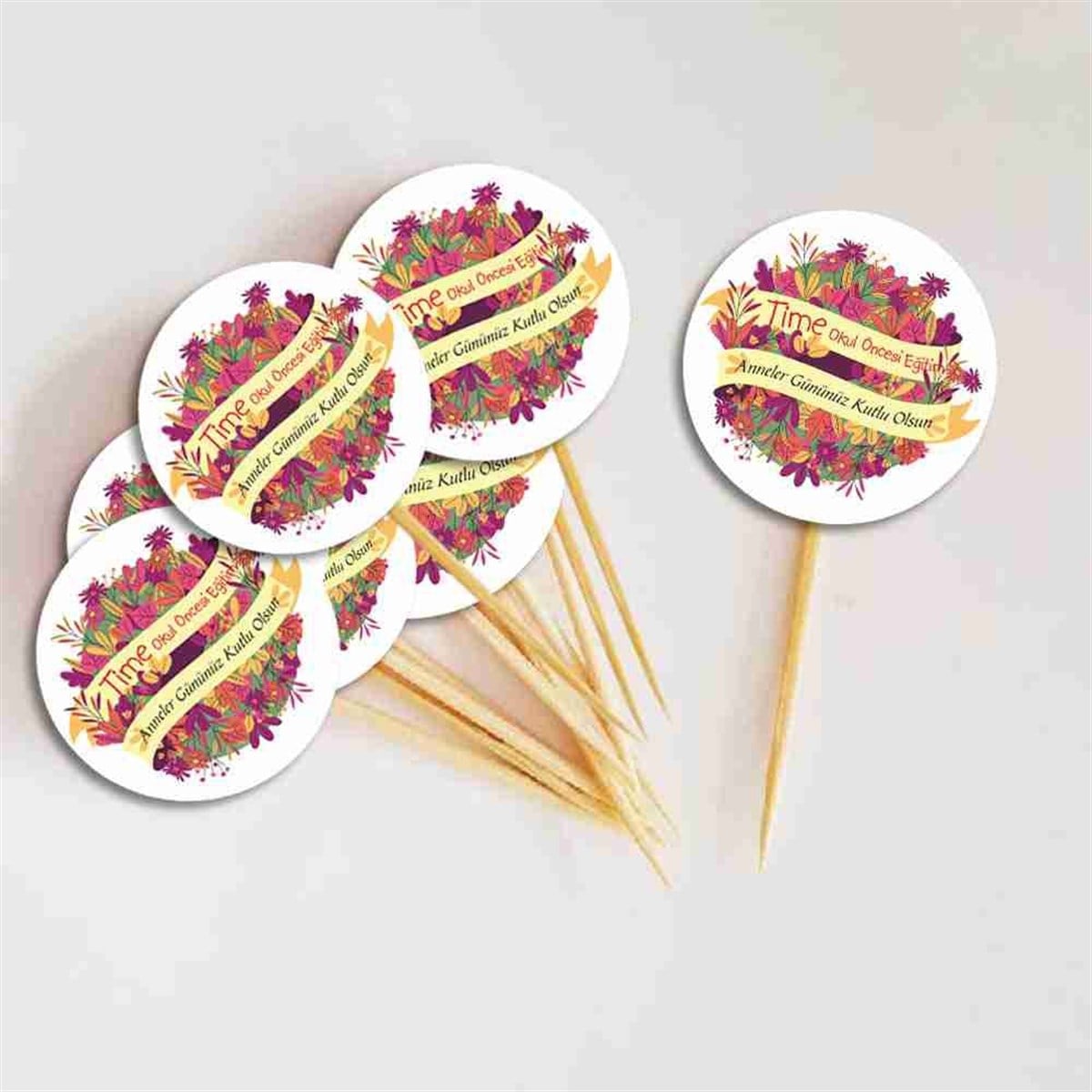 Anneler Günü Konsept Cupcake Kürdanı 