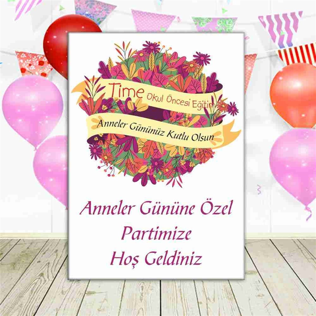 Anneler Günü Konsept  Karşılama Pano Baskı 