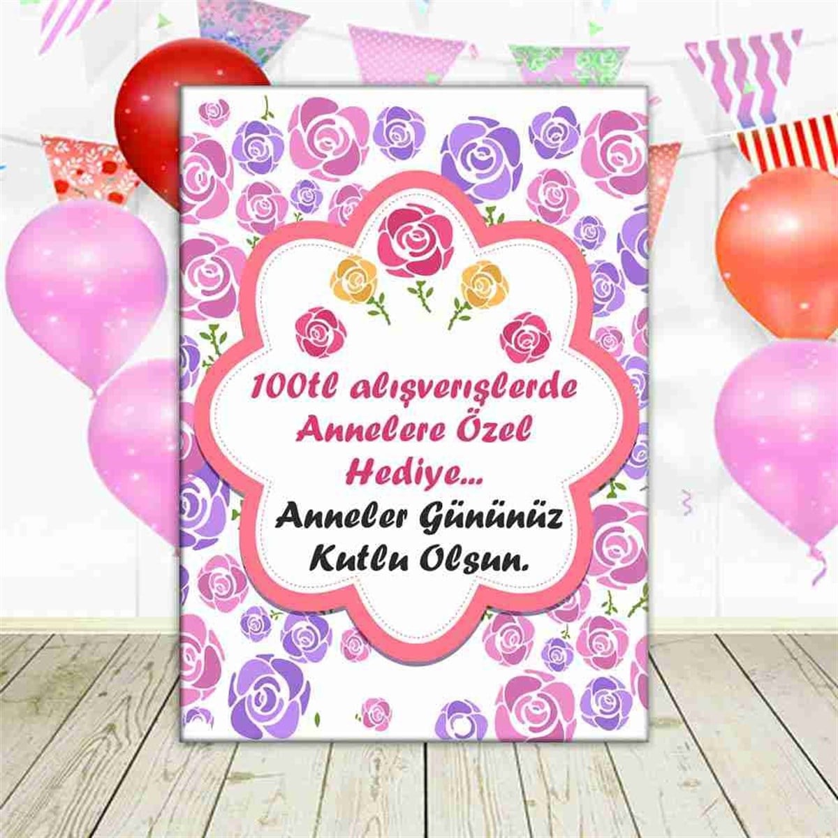 Anneler Günü Konsept Kutlama Hatıra Organizasyon Pano 