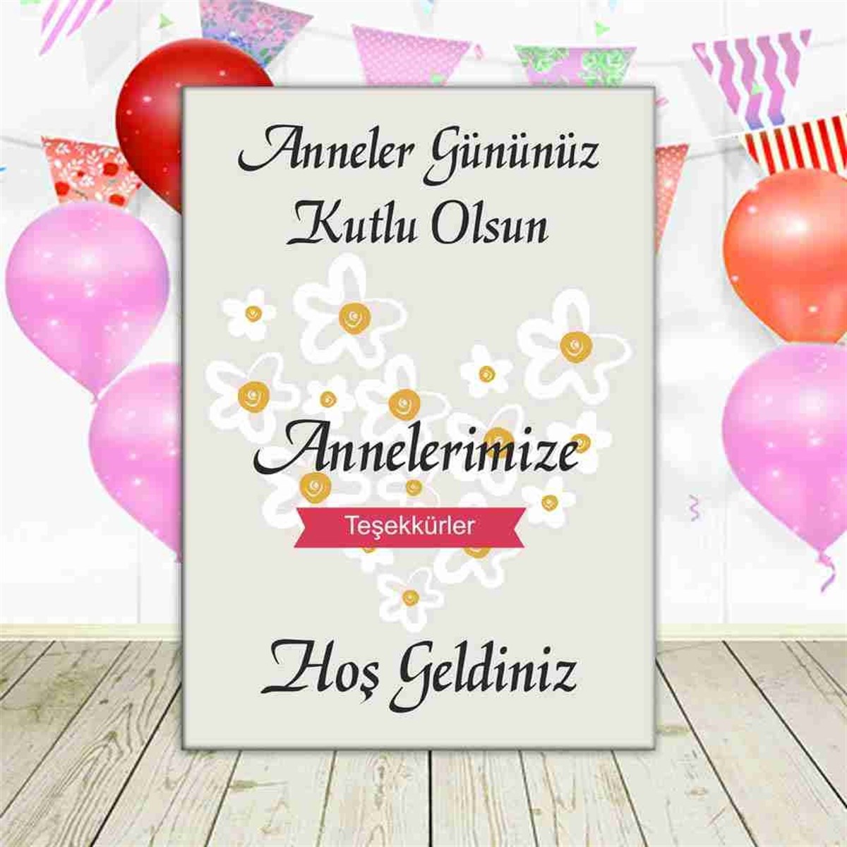 Anneler Günü Konsept Parti Masa Önü Pano 
