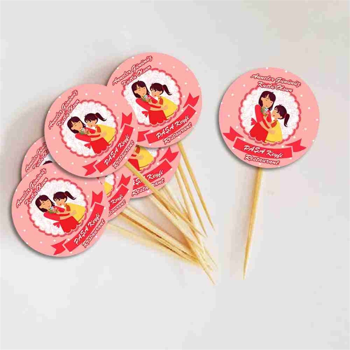 Anneler Günü Kutlama Cupcake Kürdanı 