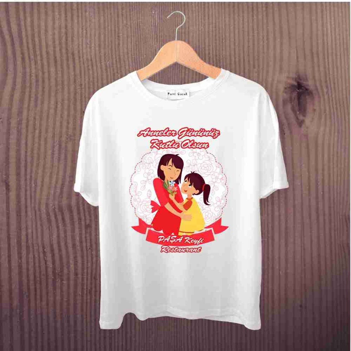 Anneler Günü Kutlama T-Shirt Baskı 