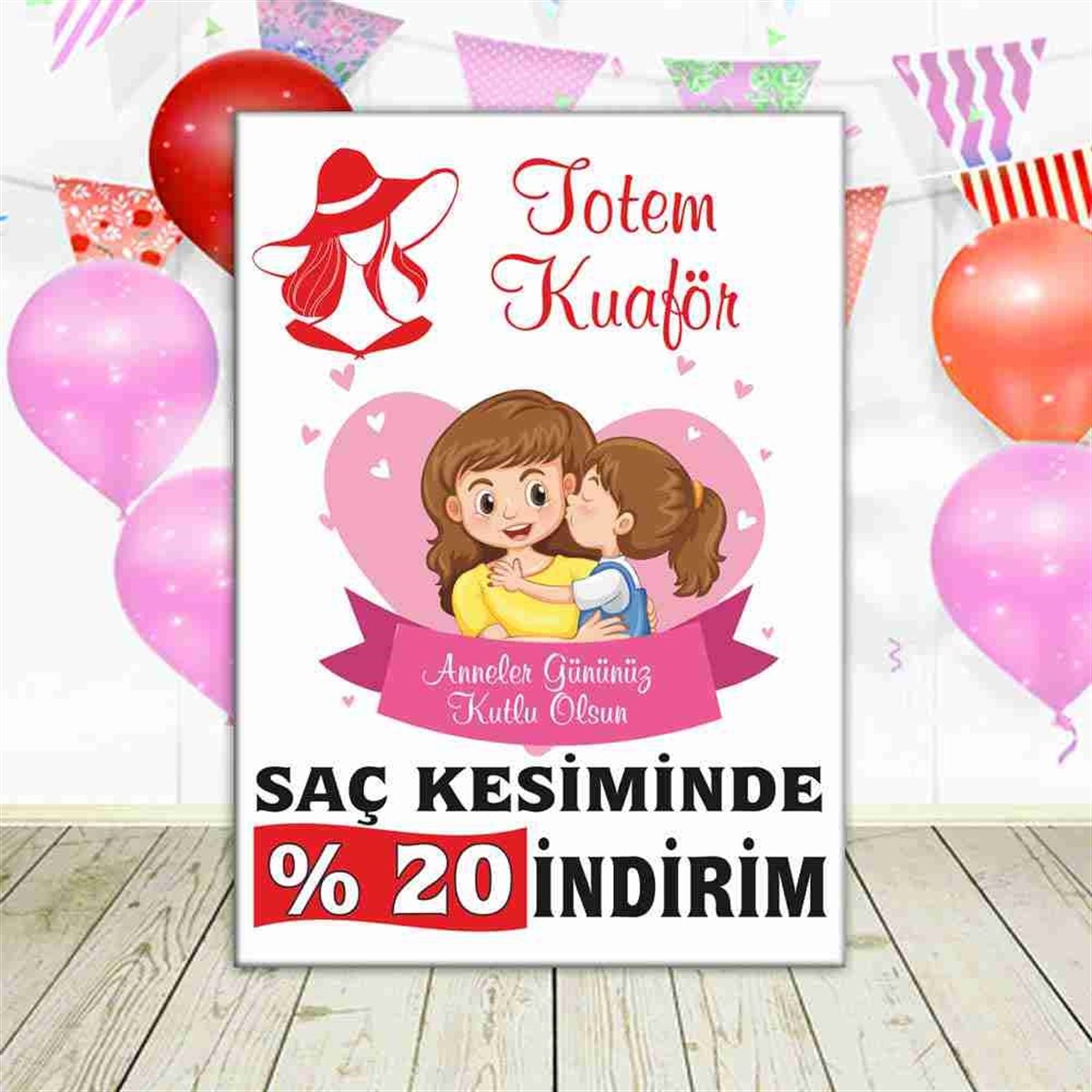 Anneler Günü Masa Süsleme  Karşılama Pano  