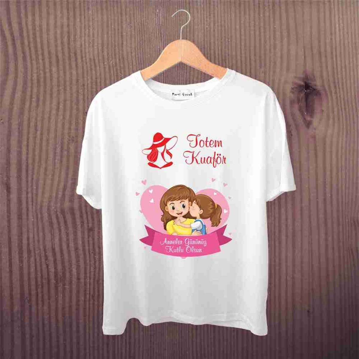 Anneler Günü Masa Süsleme T-Shirt Baskı 