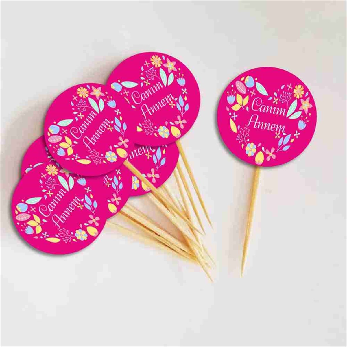 Anneler Günü Organizasyon Cupcake Kürdanı 