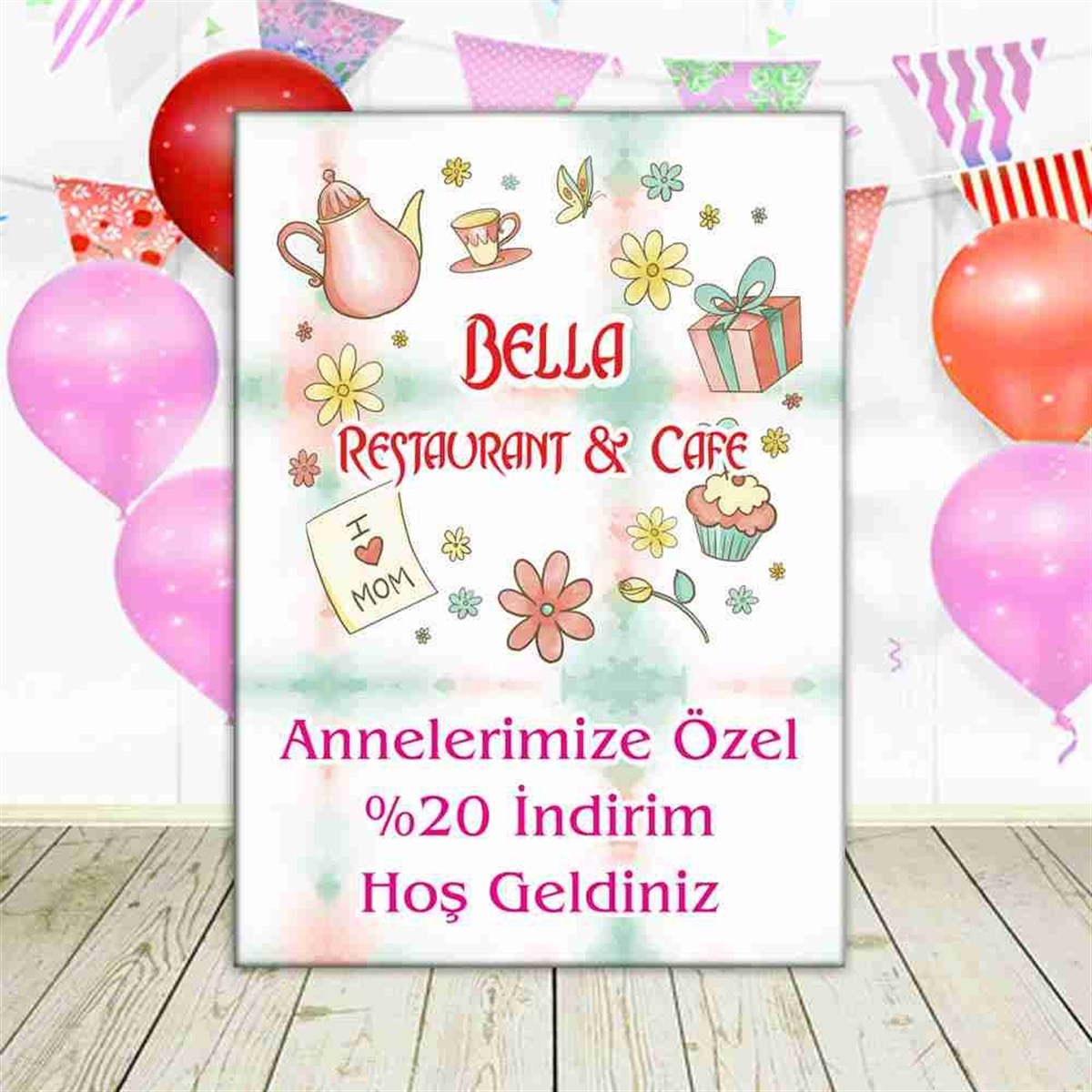 Anneler Günü Organizasyon  Karşılama Pano  