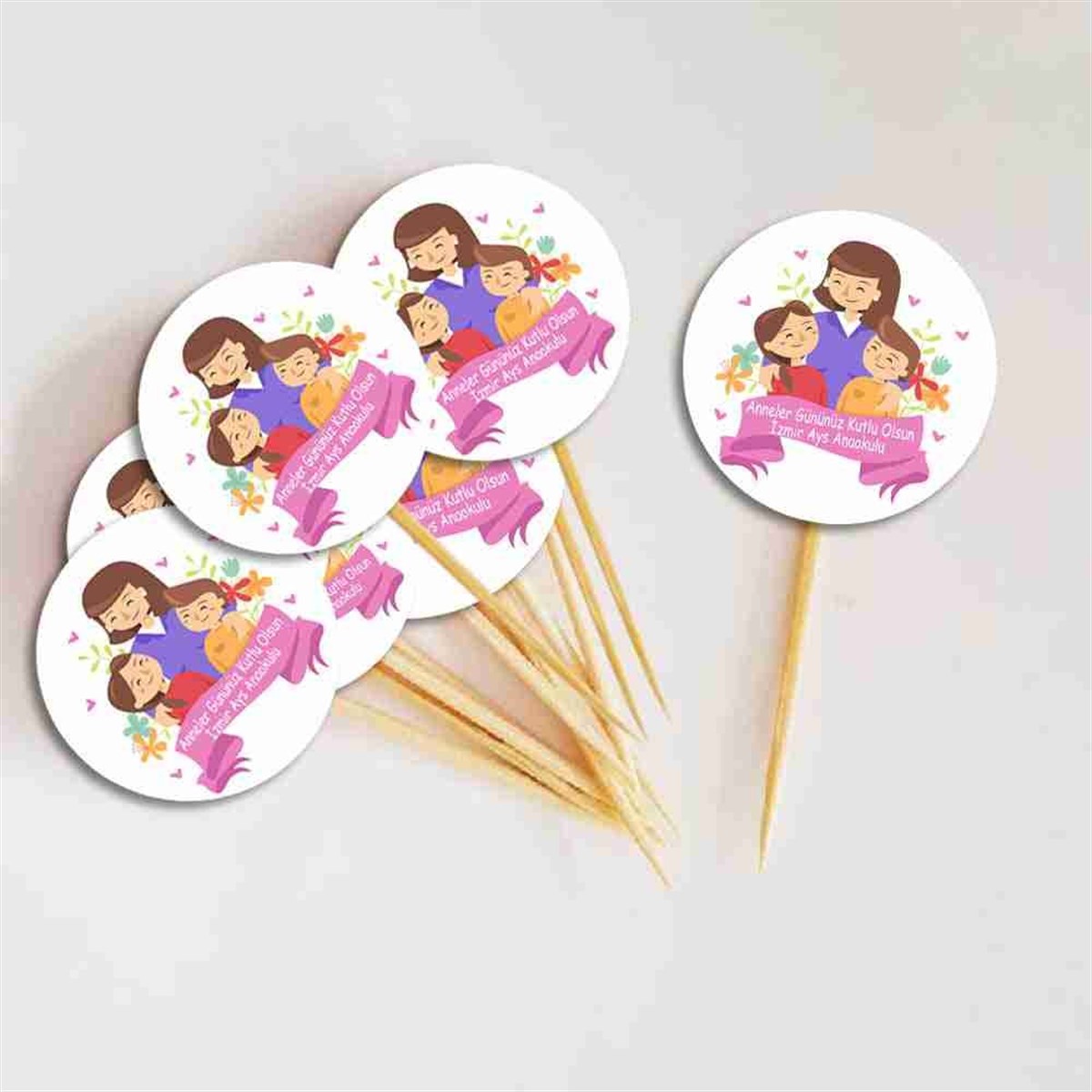Anneler Günü Parti Cupcake Kürdanı 
