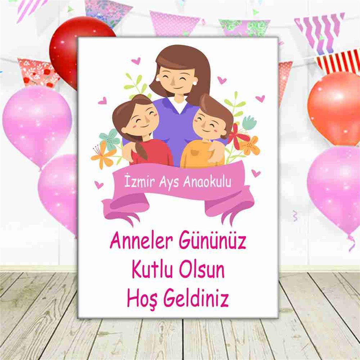 Anneler Günü Parti  Karşılama Pano  