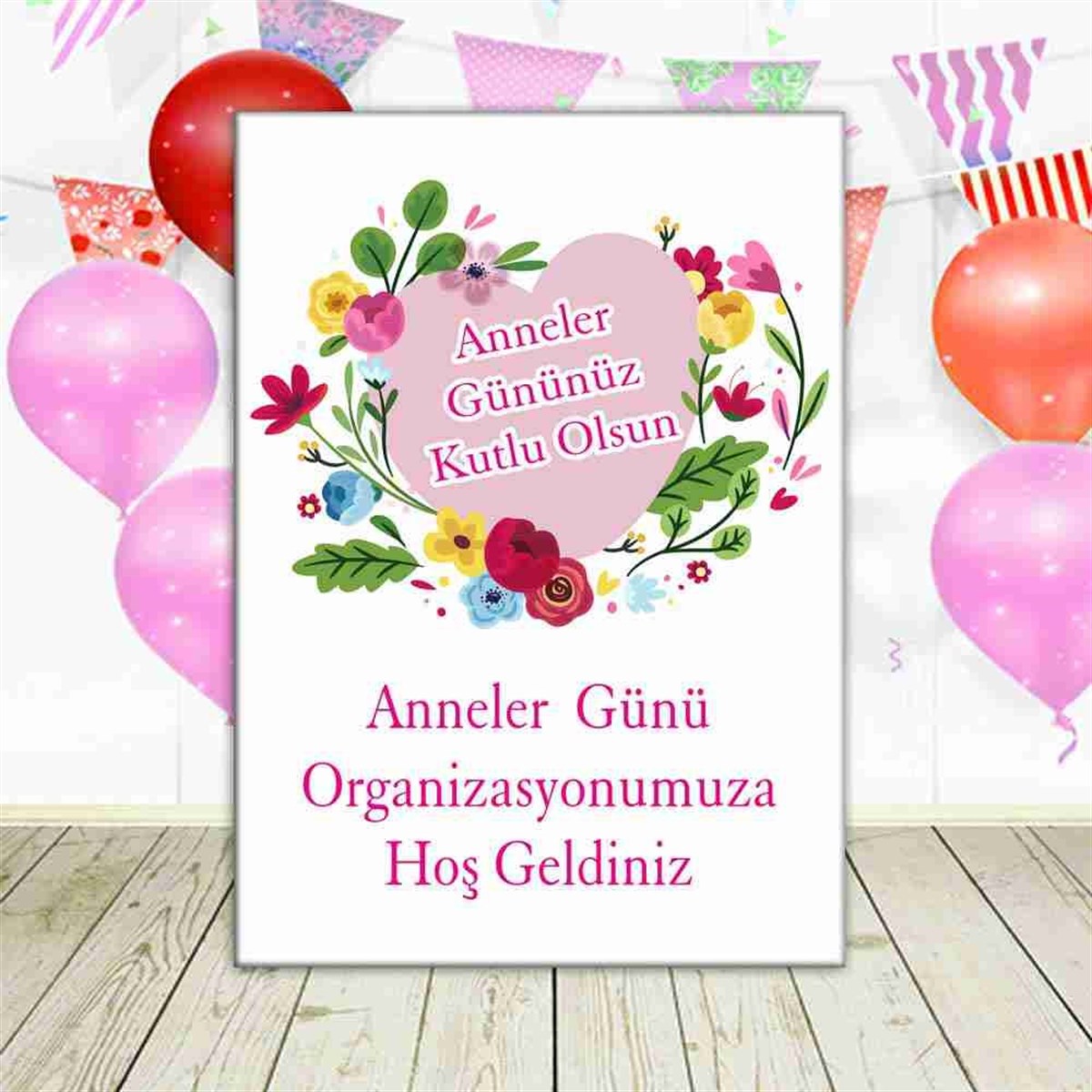 Anneler Günü Sürpriz Masa Önü Pano 
