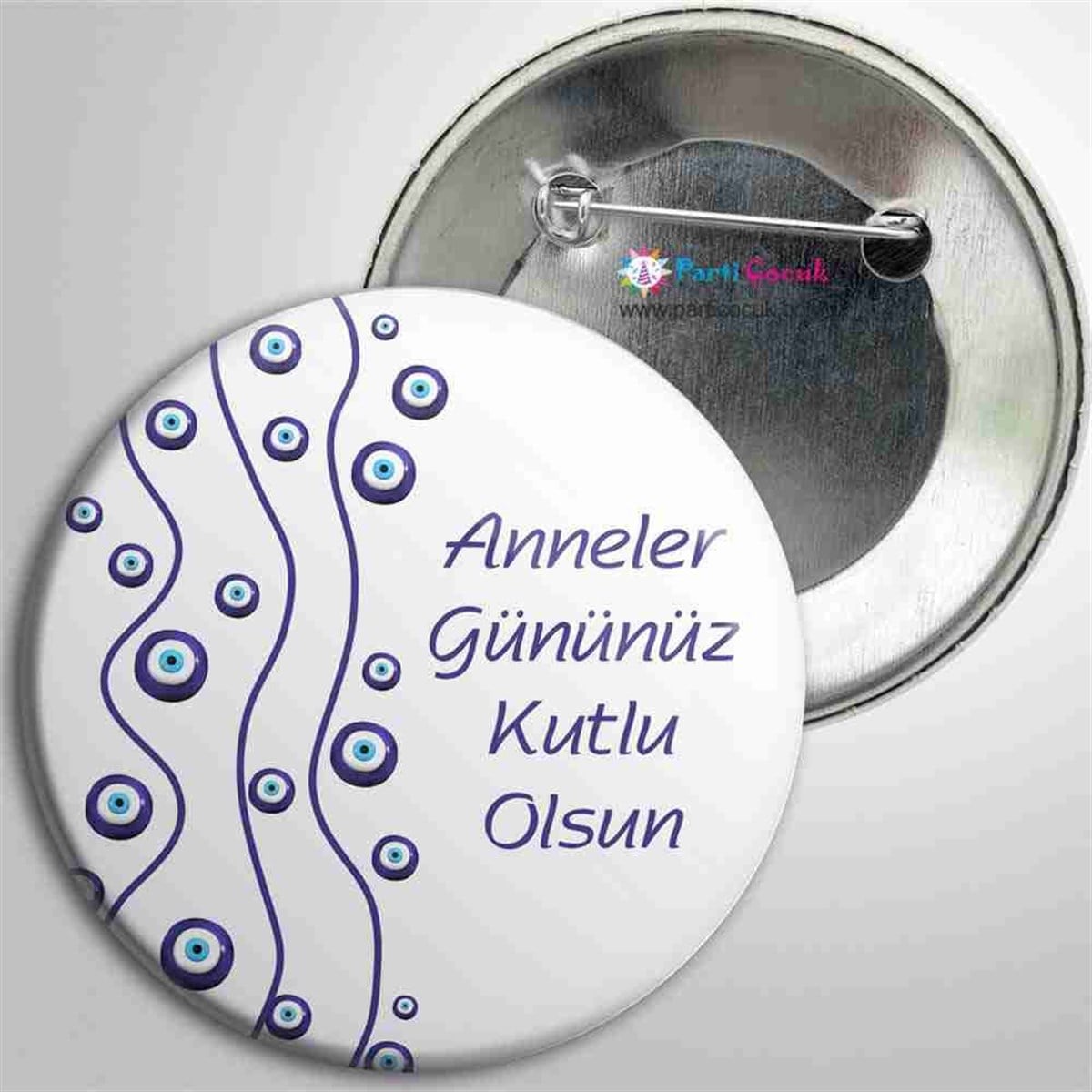 Anneler Günü Süslemeleri Toplu Rozet Abskı 