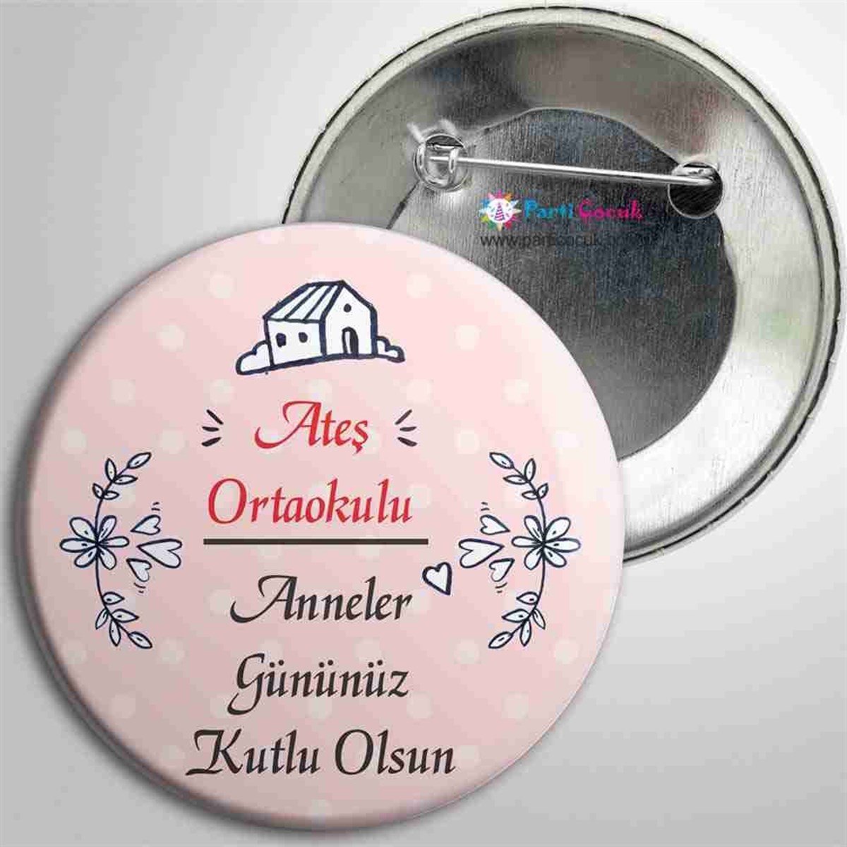 Anneler Gününe Özel Kapak Şeklinde Rozet 