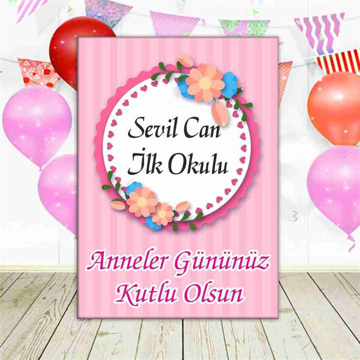 Anneye Hediye Temalı Karşılama Pano 