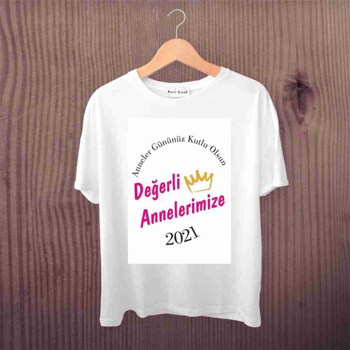 Anneye Hediyelik Parti Tişört Baskı 