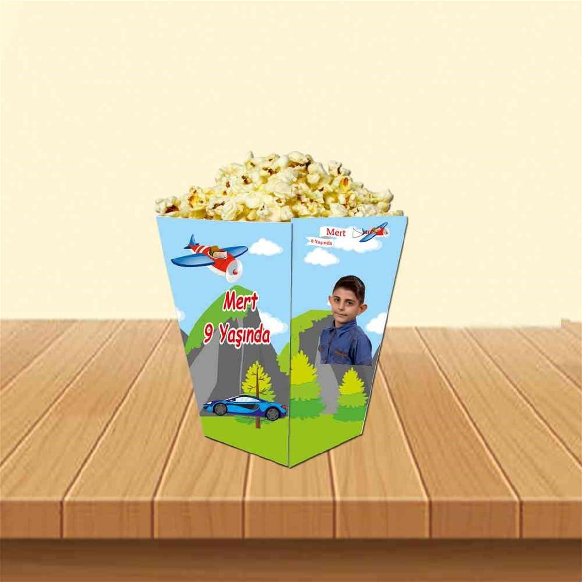 Araba Konsepti Popcorn Kutusu 