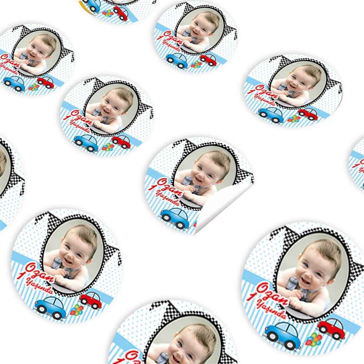 Arabalar Konsepti Sticker 30 Adet 