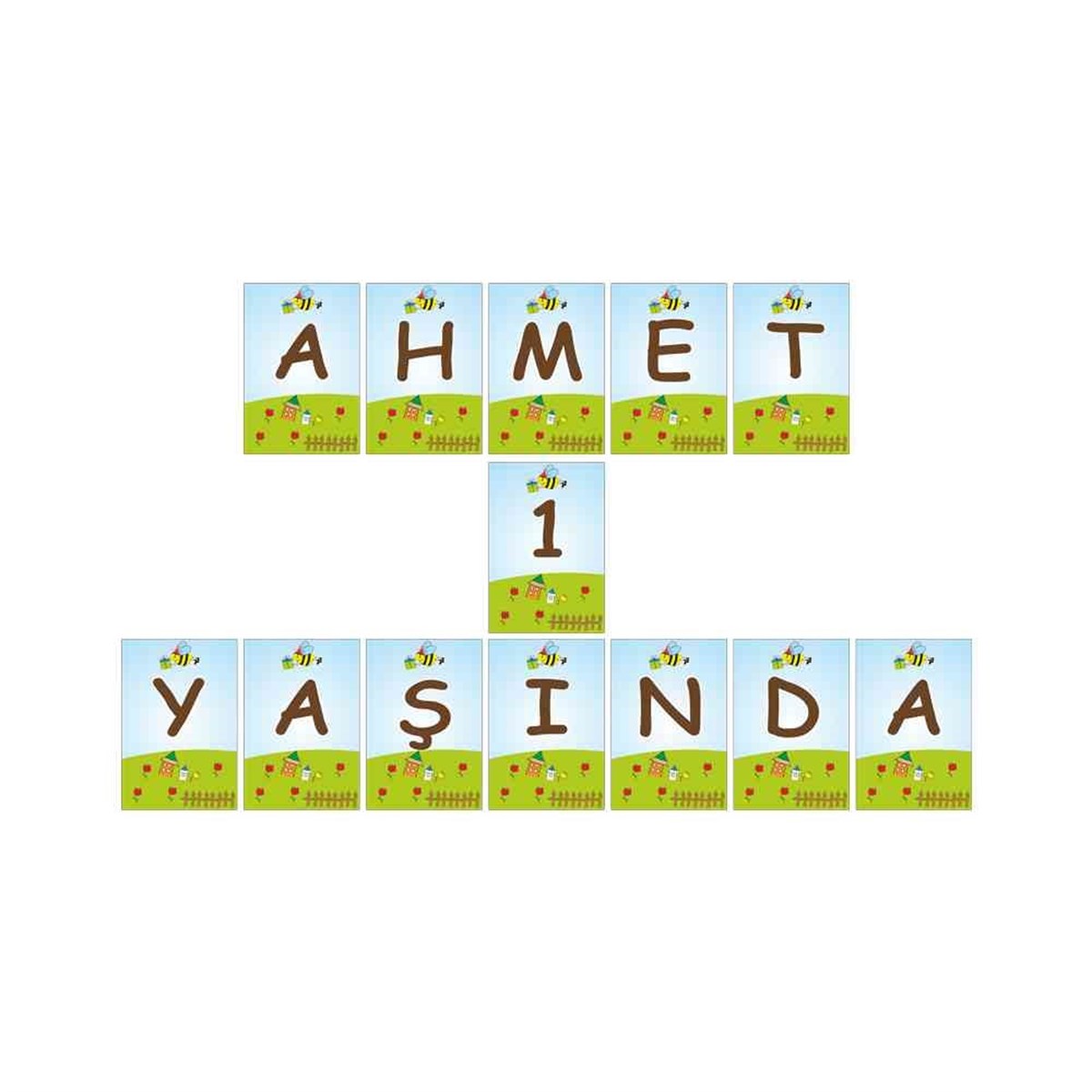 Arı Konsept Harf Banner 