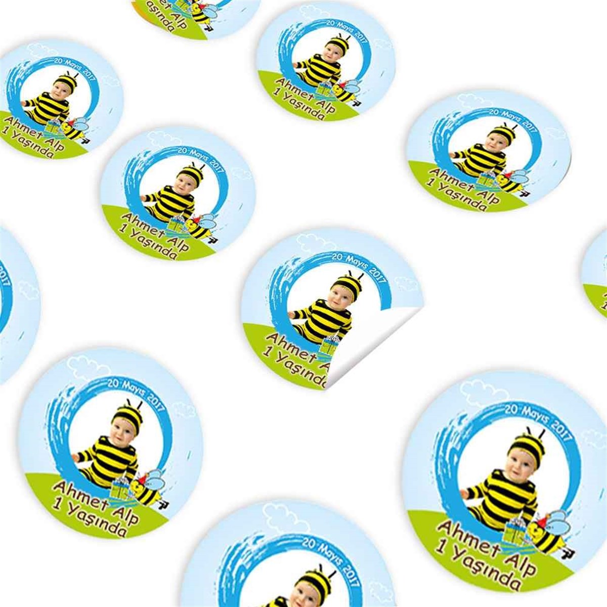 Arı Konsept Sticker 30 Adet  