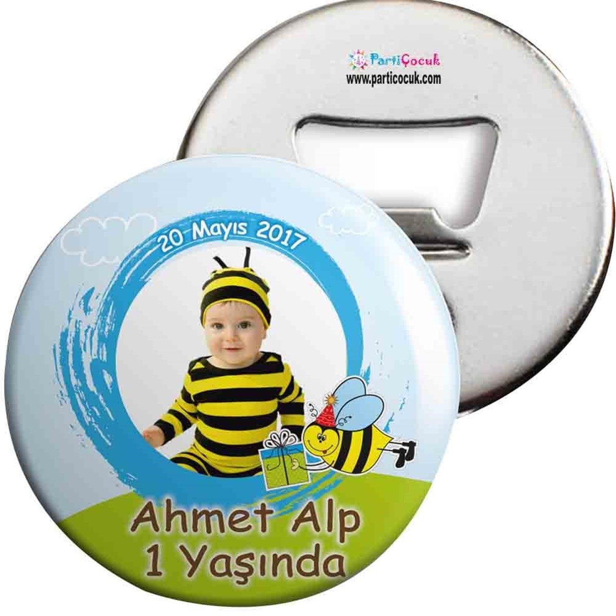 Arı Konsepti Açacaklı Magnet Kişiye Özel  