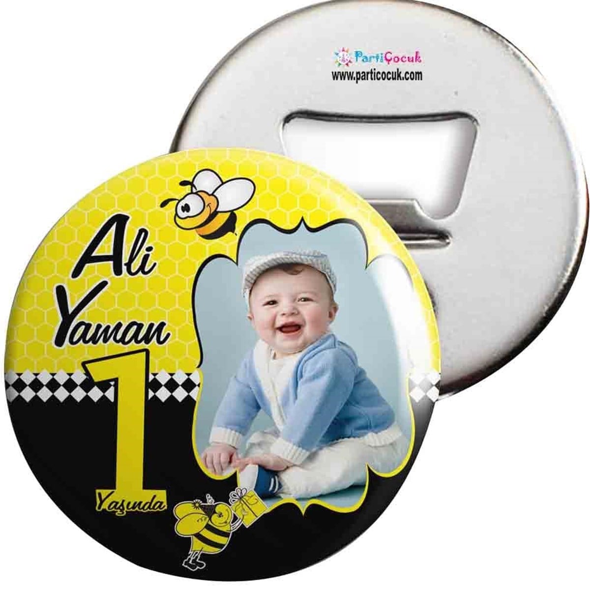Arı Konsepti Açacaklı Magnet Kişiye Özel  