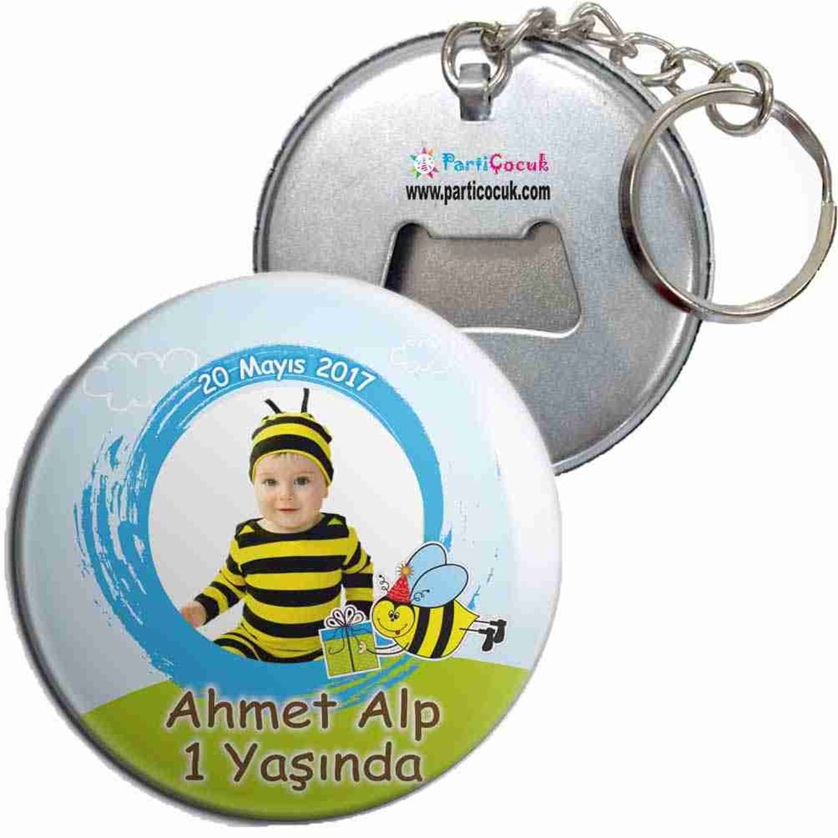 Arı Konsepti Anahtarlı Açacaklı  Kişiye Özel  