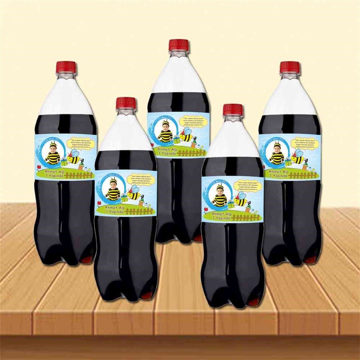 Arı Temalı Cola Şisesi Bandı    