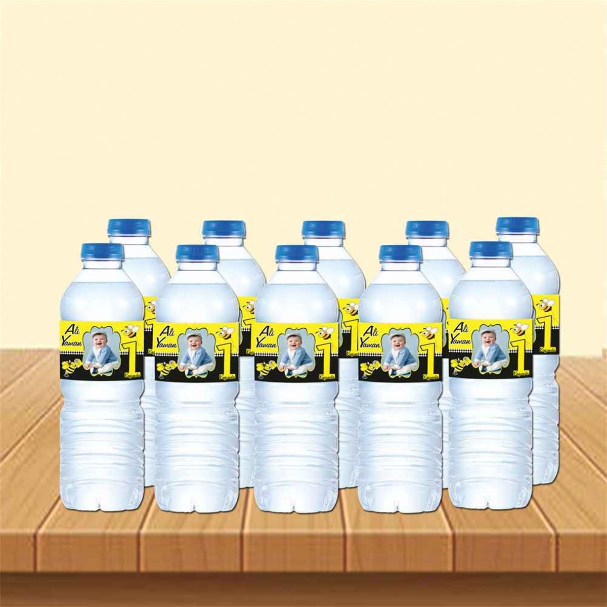 Arı Temalı Su Şisesi Bandı    