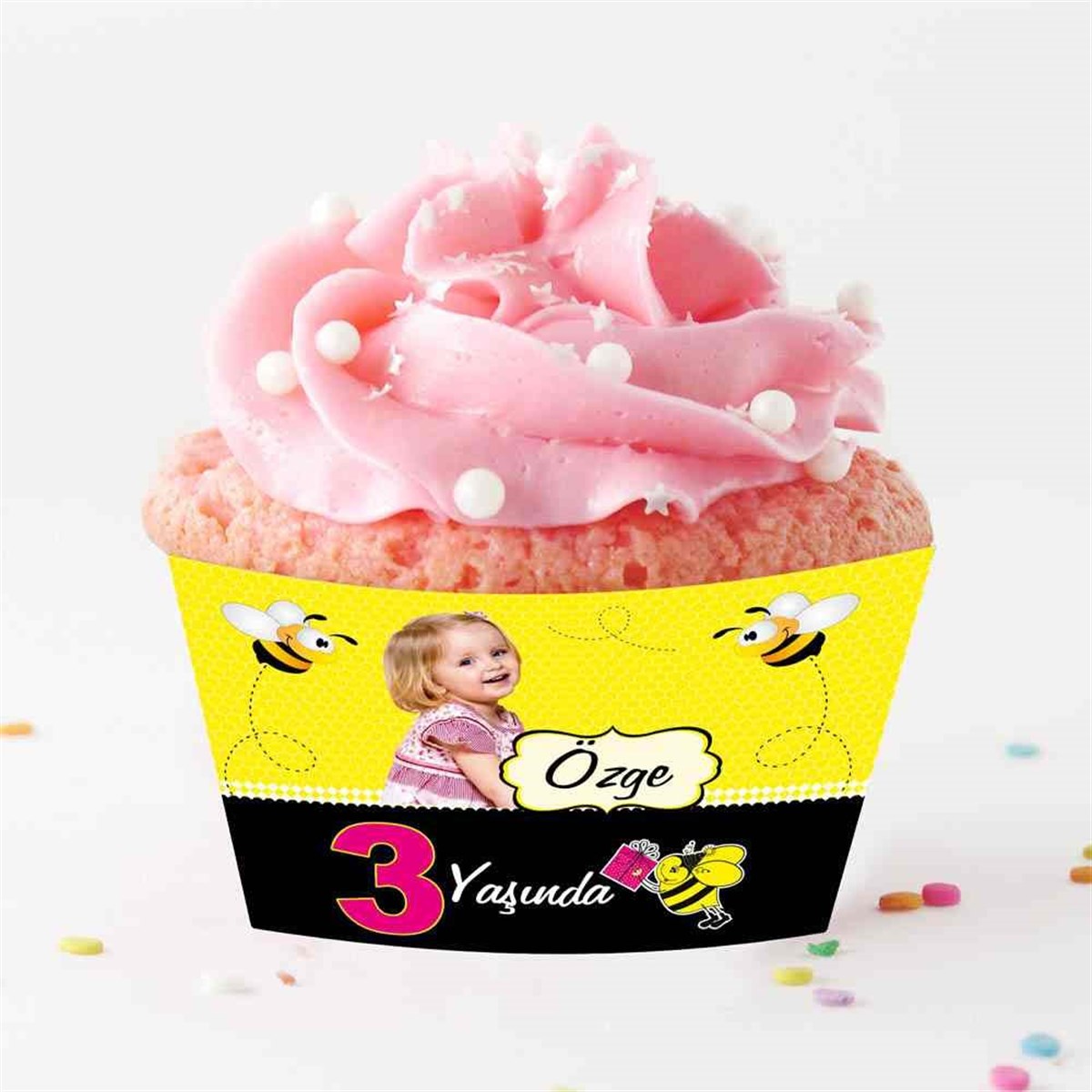 Arılı Konsept Cupcake Sargısı   