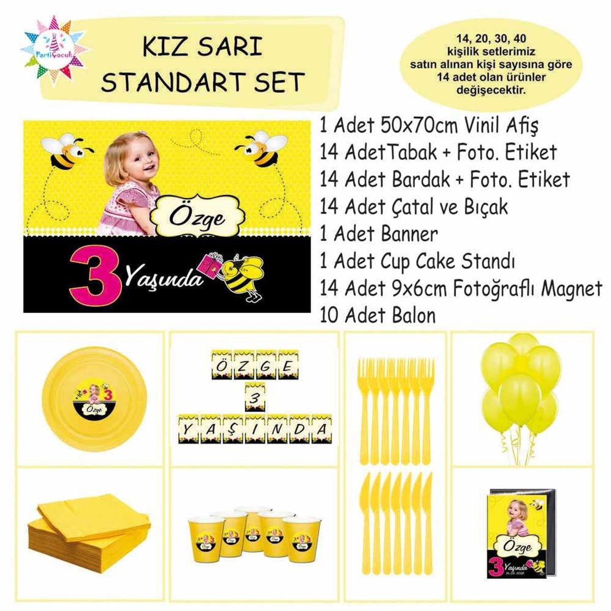 Arılı Konsept Standart Set  