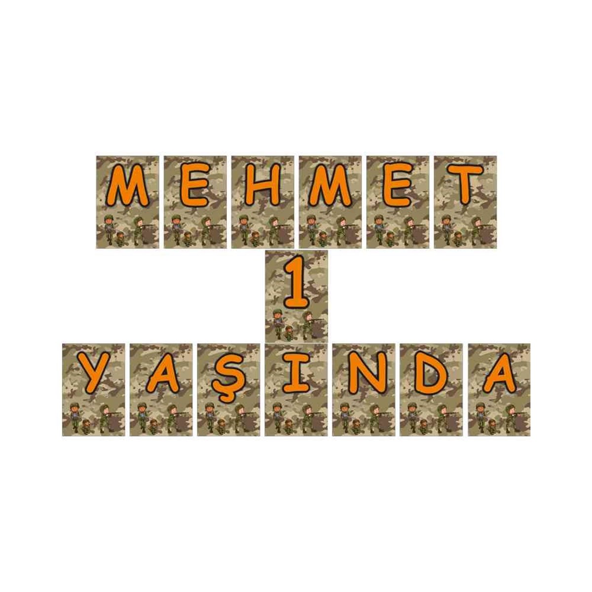 Asker Konsept Harf Banner 