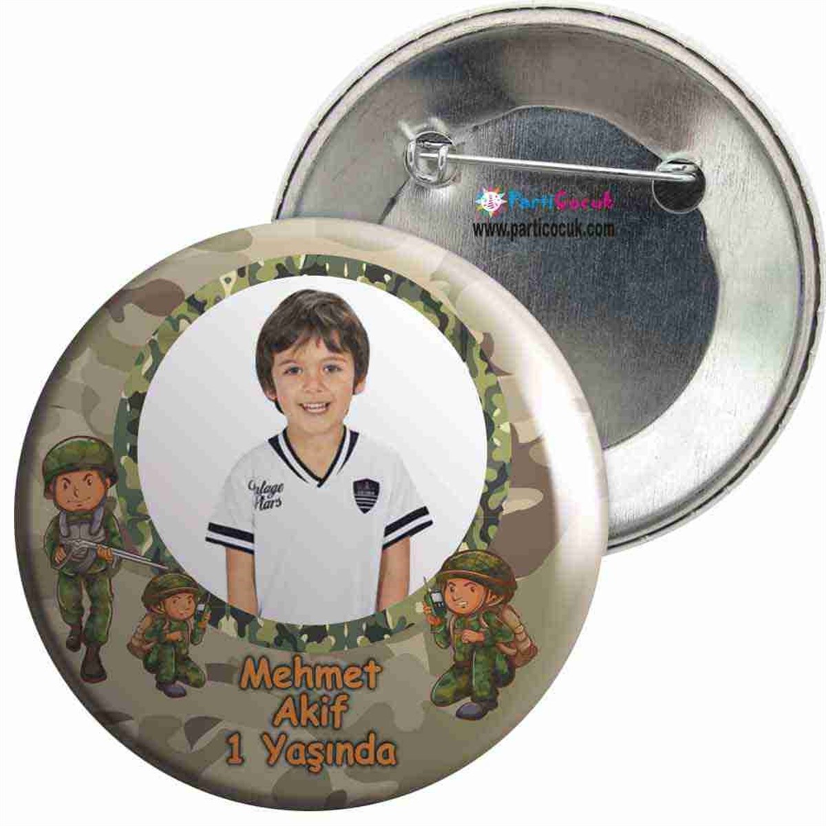 Asker Konsepti İğneli Rozet  