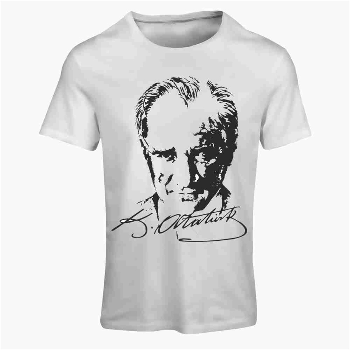 Atatürk Silüet ve İmza Tişört 