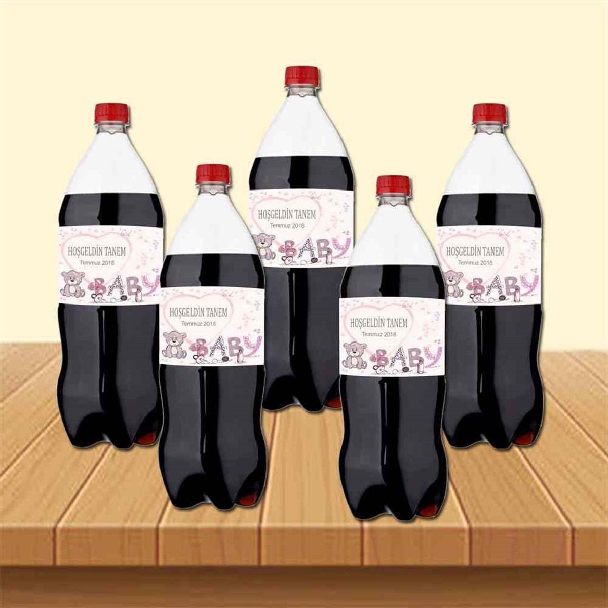 Ayılı Konsept Cola Şisesi Bandı   