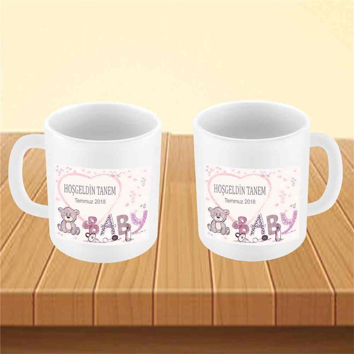 Ayılı Konsept Kupa Bardak Mug  