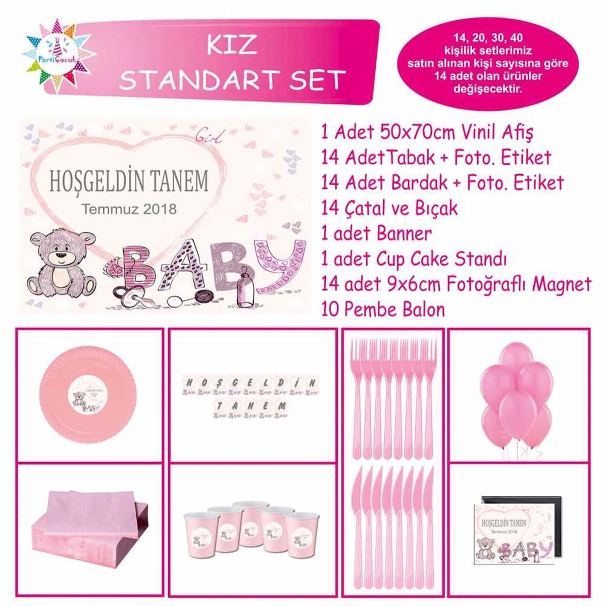 Ayılı Konsept Standart Set 