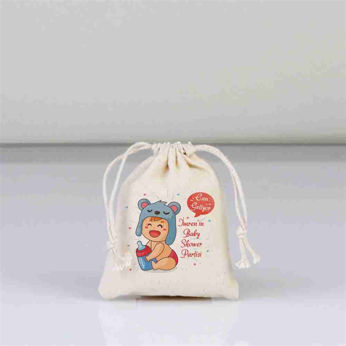 Baby Shower Baskılı Kese 