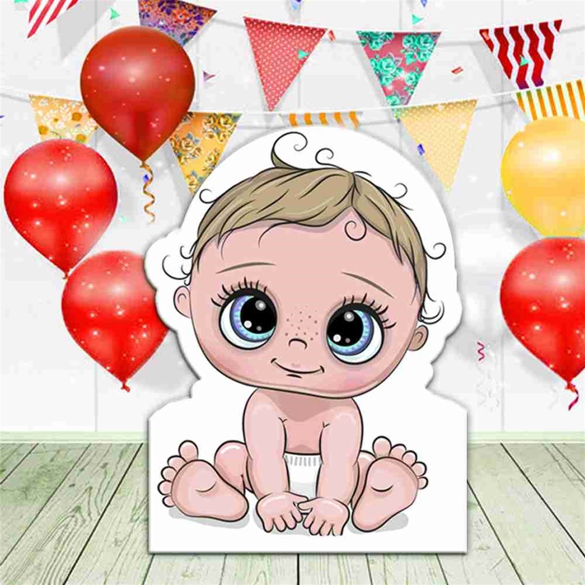 Baby Shower Çocuk Şeklinde Pano 