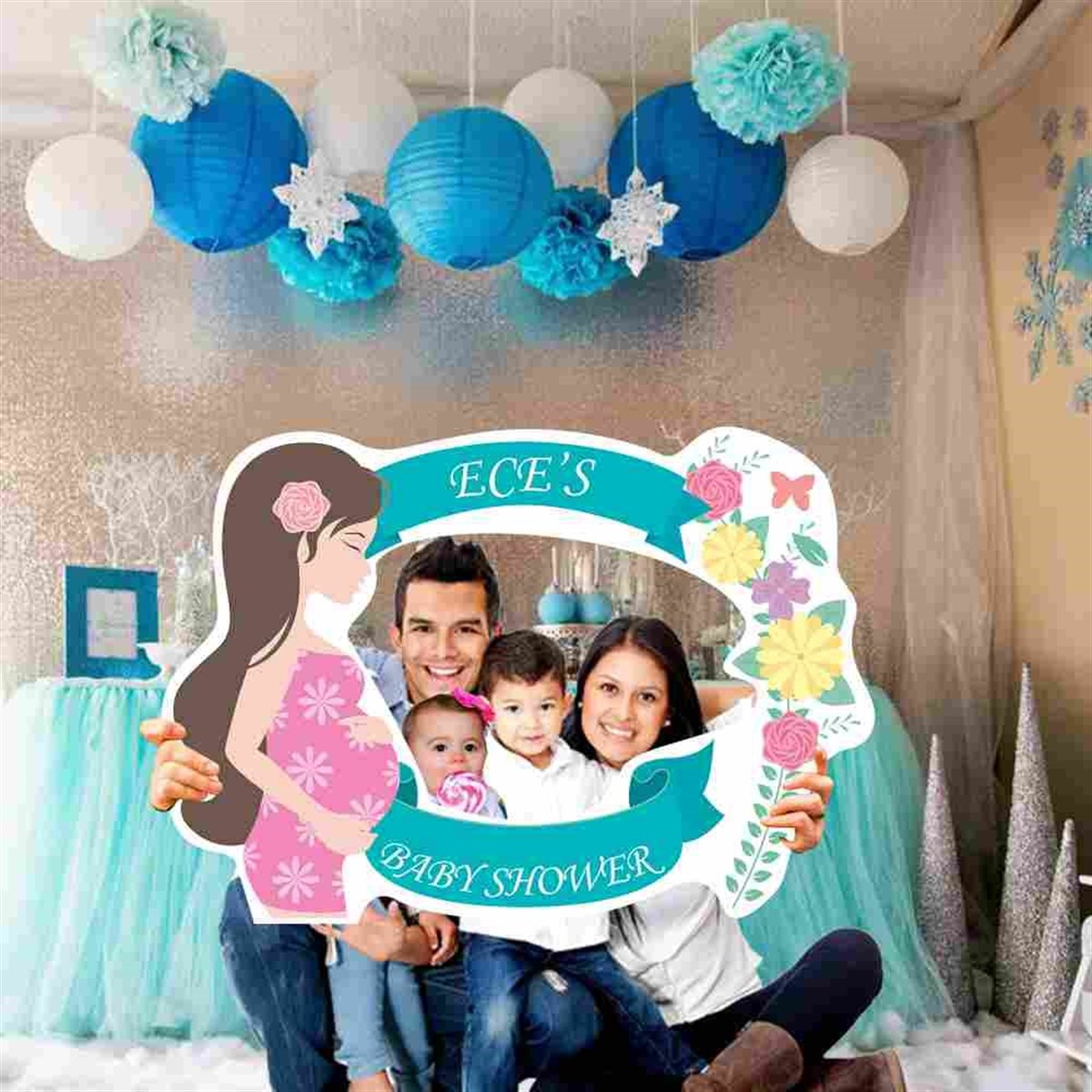 Baby Shower Fotoğraf Çekilme Çerçeve 