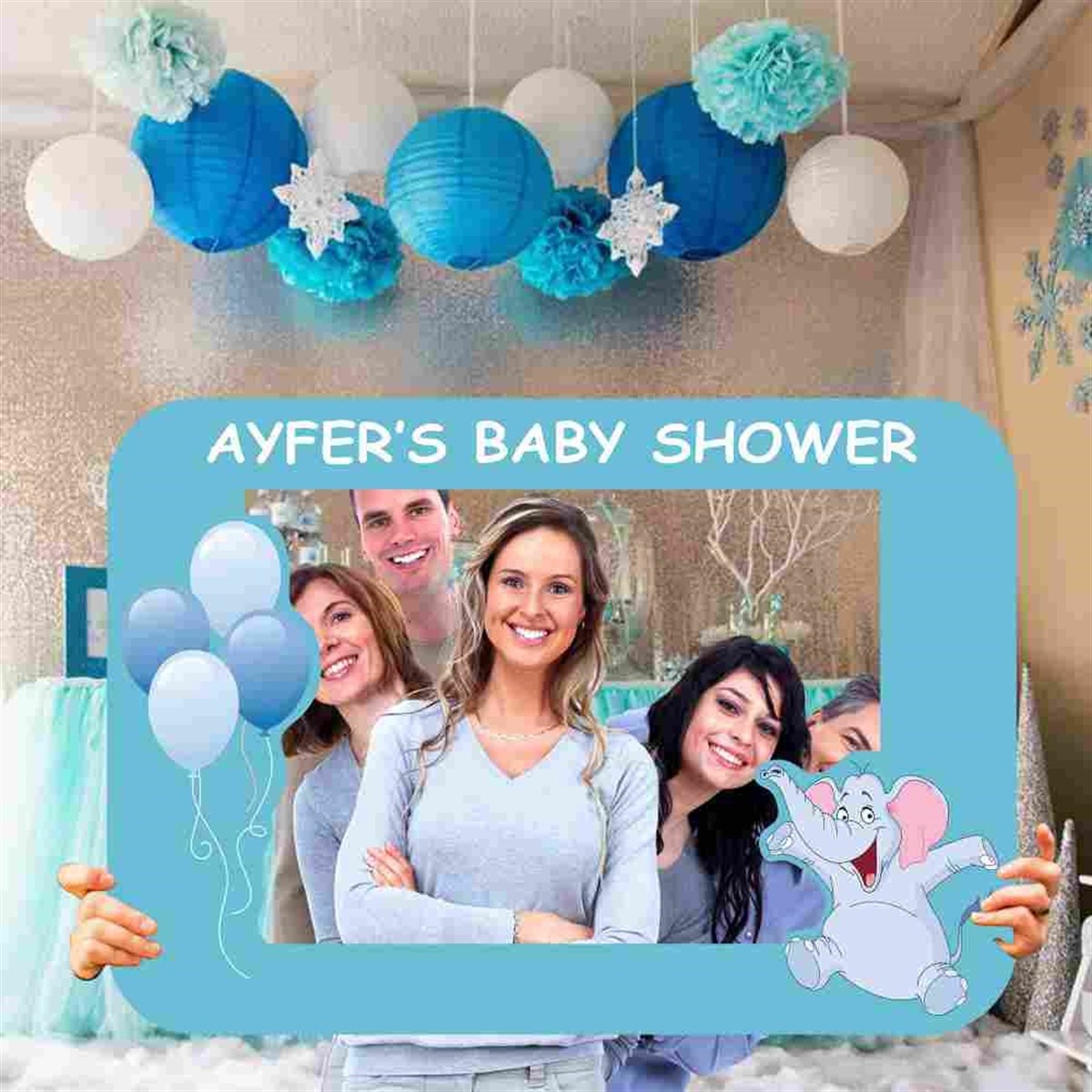 Baby Shower Fotoğraf Çekilme Çerçeve 